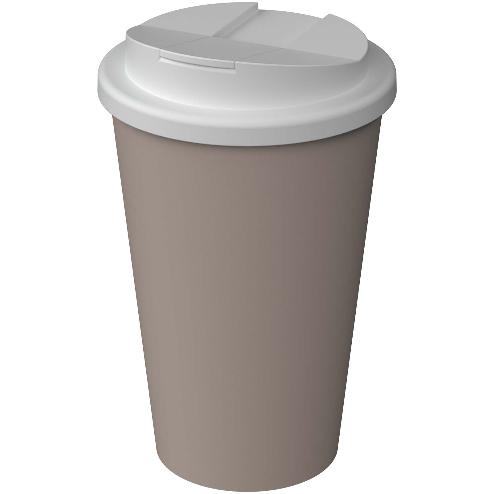 Kubek termiczny Americano® Infiniti o pojemności 350 ml z pokrywką zapobiegającą rozlewaniu się napoju P179720C ciepły szary Kubek termiczny Americano® Infiniti o pojemności 350 ml z pokrywką zapobiegającą rozlewaniu się napoju P179720C ciepły szary