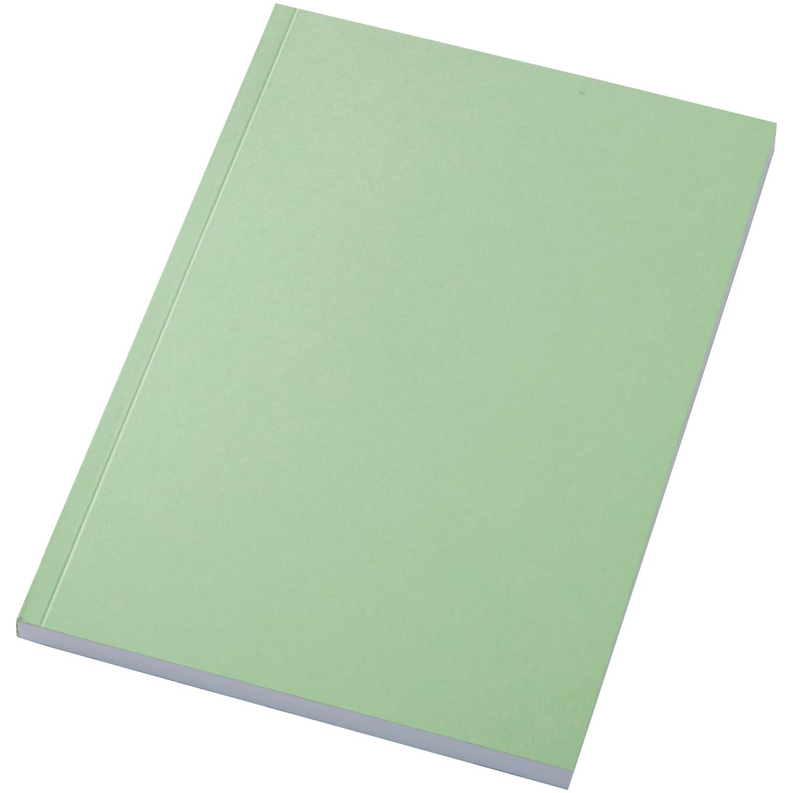 Notatnik Scribe A5 z miękką okładką, wykonany z papieru z recyklingu P181657C zielony
