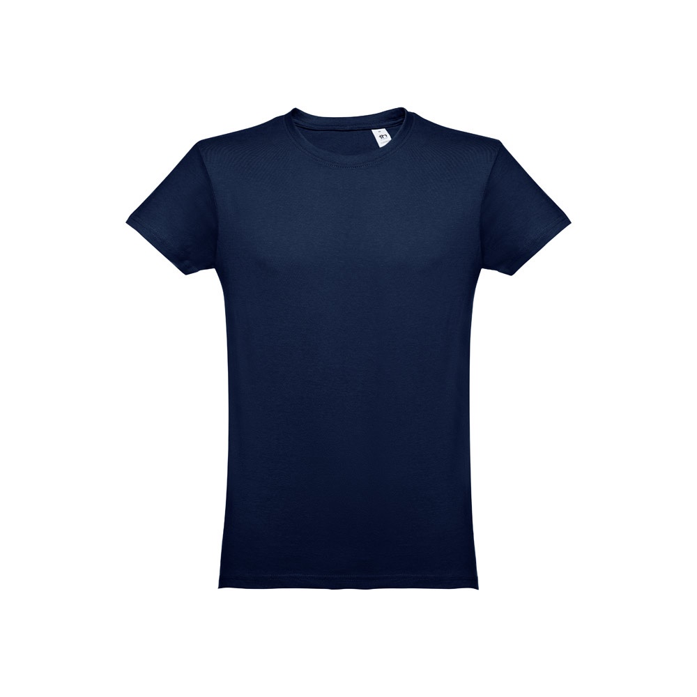 THC LUANDA. T-shirt męski z bawełny rurkowej P032114S granatowy