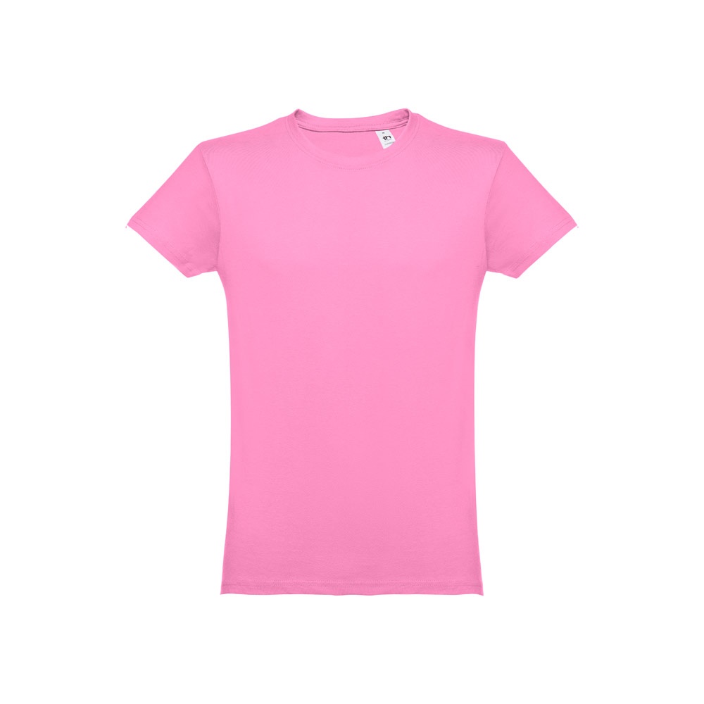 THC LUANDA. T-shirt męski z bawełny rurkowej P032114S jasny różowy