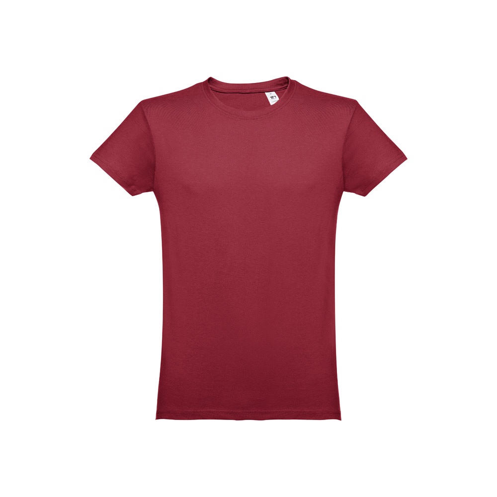 THC LUANDA. T-shirt męski z bawełny rurkowej P032114S burgund