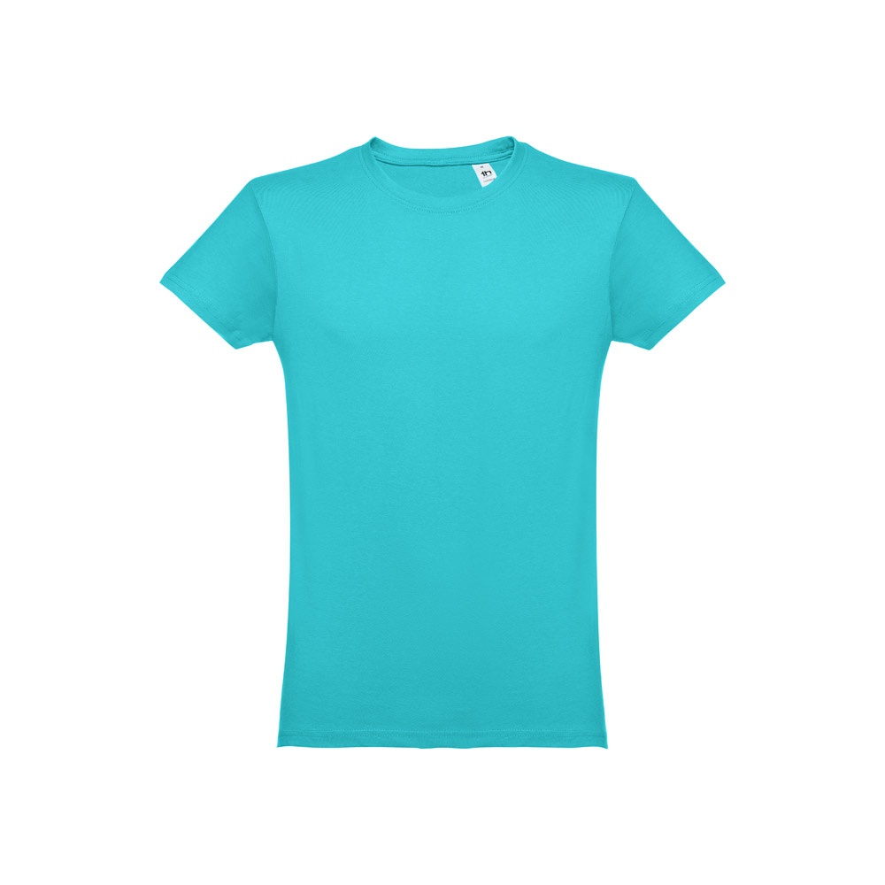 THC LUANDA. T-shirt męski z bawełny rurkowej P032114S turkusowy