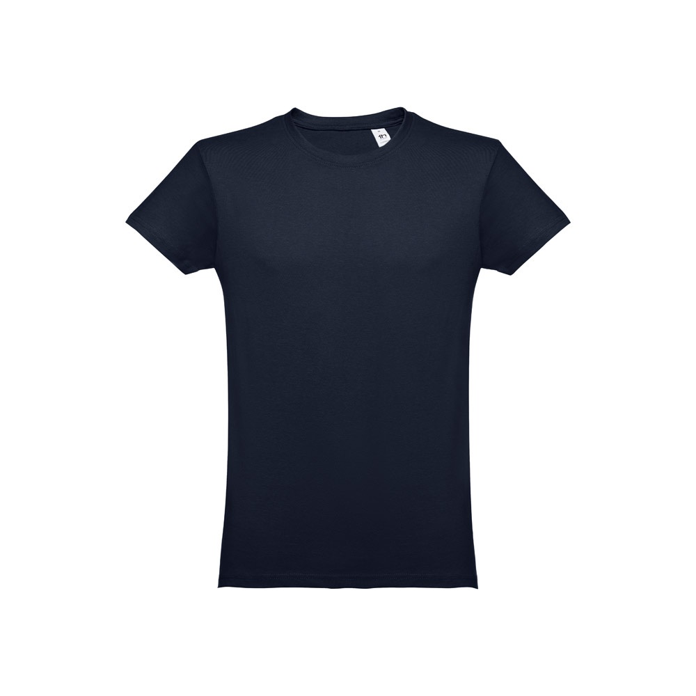 THC LUANDA. T-shirt męski z bawełny rurkowej P032114S ciemny granat