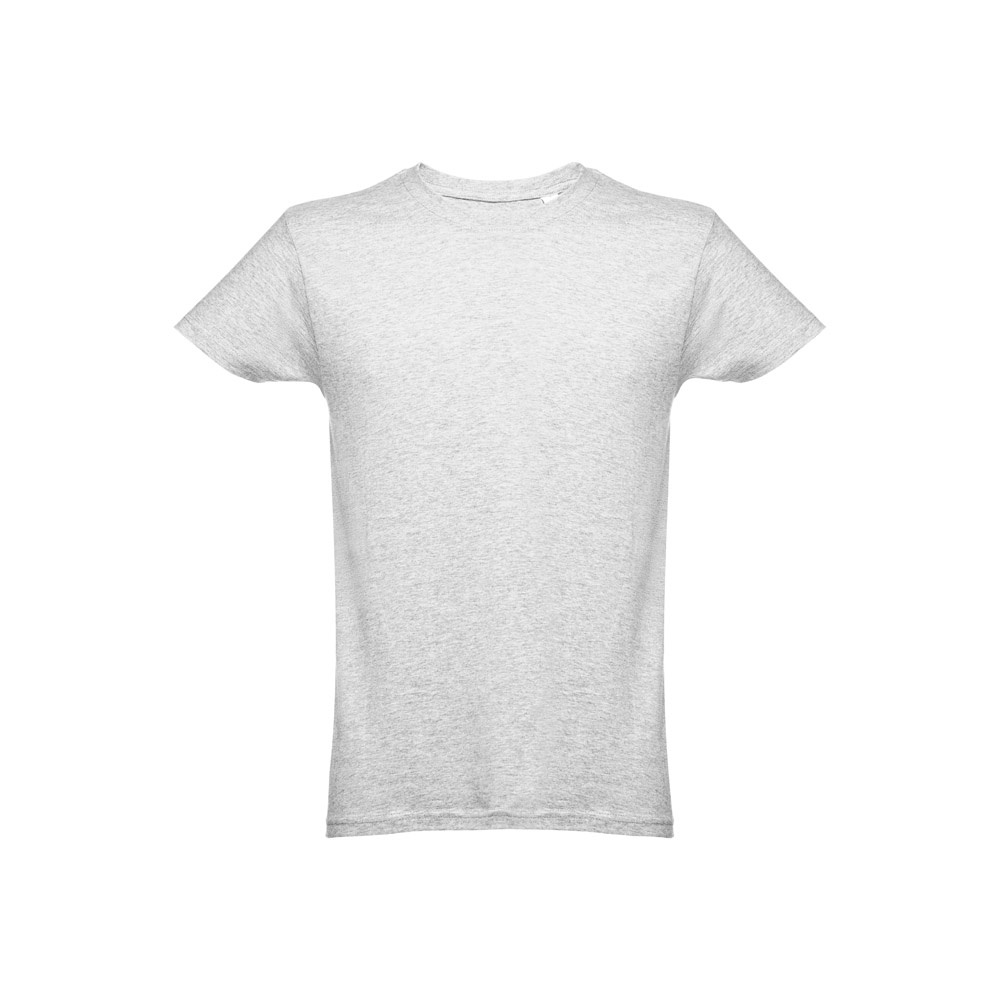 THC LUANDA. T-shirt męski z bawełny rurkowej P032114S biały melanż