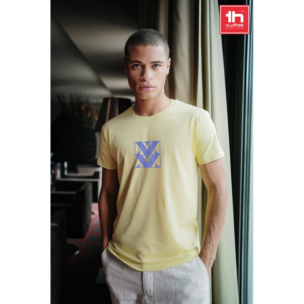 THC LUANDA. T-shirt męski z bawełny rurkowej P032114S ST-30102-W THC LUANDA. T-shirt męski z bawełny rurkowej P032114S ST-30102-W