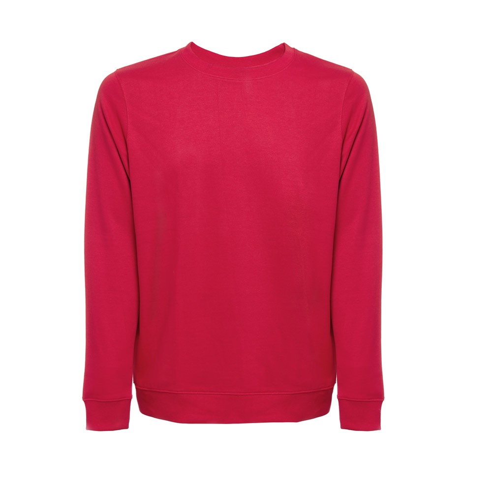 THC COLOMBO. Bluza (unisex) z włoskiego materiału frotte bez zapięcia P040816S czerwony THC COLOMBO. Bluza (unisex) z włoskiego materiału frotte bez zapięcia P040816S czerwony