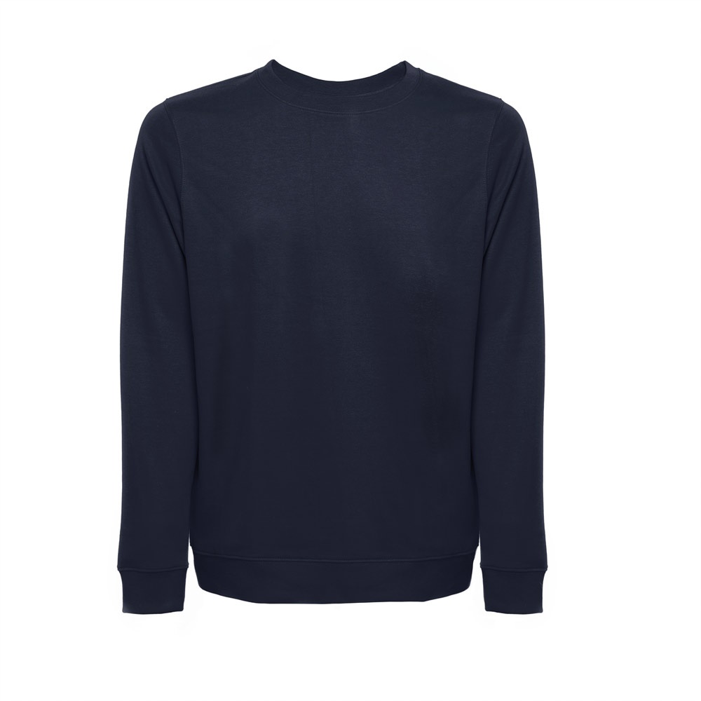 THC COLOMBO. Bluza (unisex) z włoskiego materiału frotte bez zapięcia P040816S granatowy THC COLOMBO. Bluza (unisex) z włoskiego materiału frotte bez zapięcia P040816S granatowy