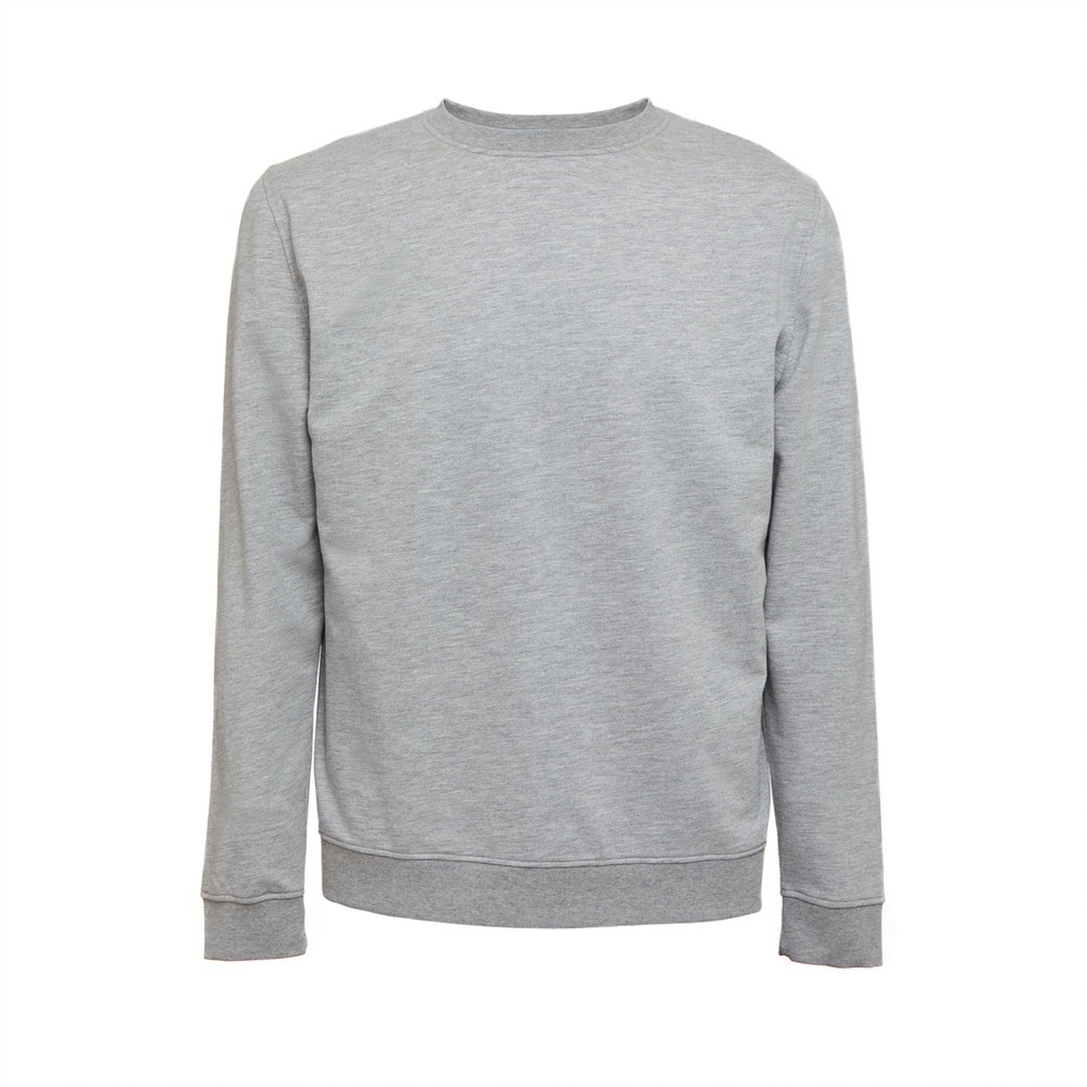 THC COLOMBO. Bluza (unisex) z włoskiego materiału frotte bez zapięcia P040816S jasnoy szary melanż THC COLOMBO. Bluza (unisex) z włoskiego materiału frotte bez zapięcia P040816S jasnoy szary melanż