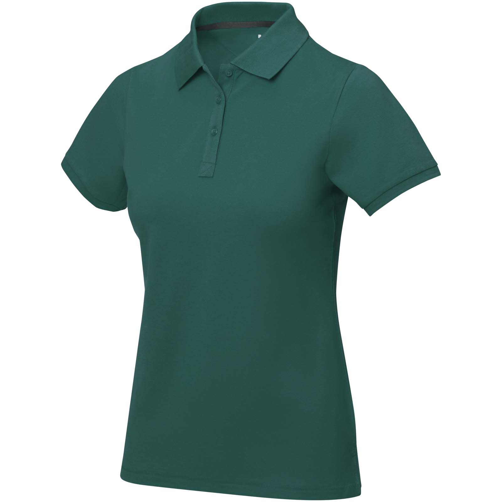 Damskie polo Calgary z krótkim rękawem P070949C leśny zielony