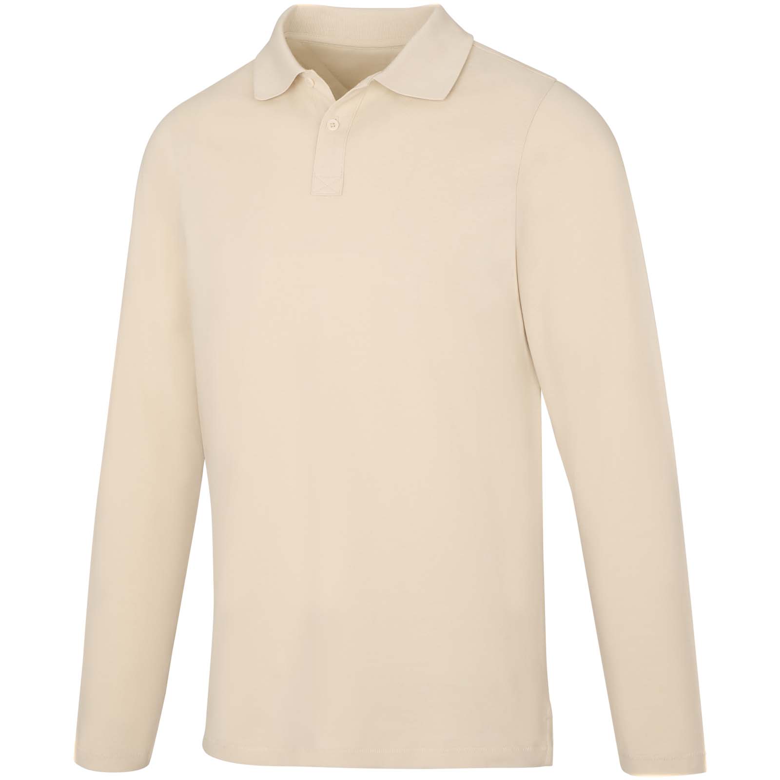 Męskie polo Calgary z długim rękawem 180 g/m² P071137C piaskowiec