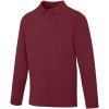 Męskie polo Calgary z długim rękawem 180 g/m² P071137C głęboki bordowy