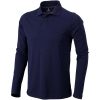 Męskie polo Calgary z długim rękawem 180 g/m² P071137C granatowy