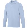 Męskie polo Calgary z długim rękawem 180 g/m² P071137C niebieski mgła
