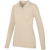 Damskie polo Calgary z długim rękawem 180 g/m² P071165C piaskowiec Damskie polo Calgary z długim rękawem 180 g/m² P071165C piaskowiec