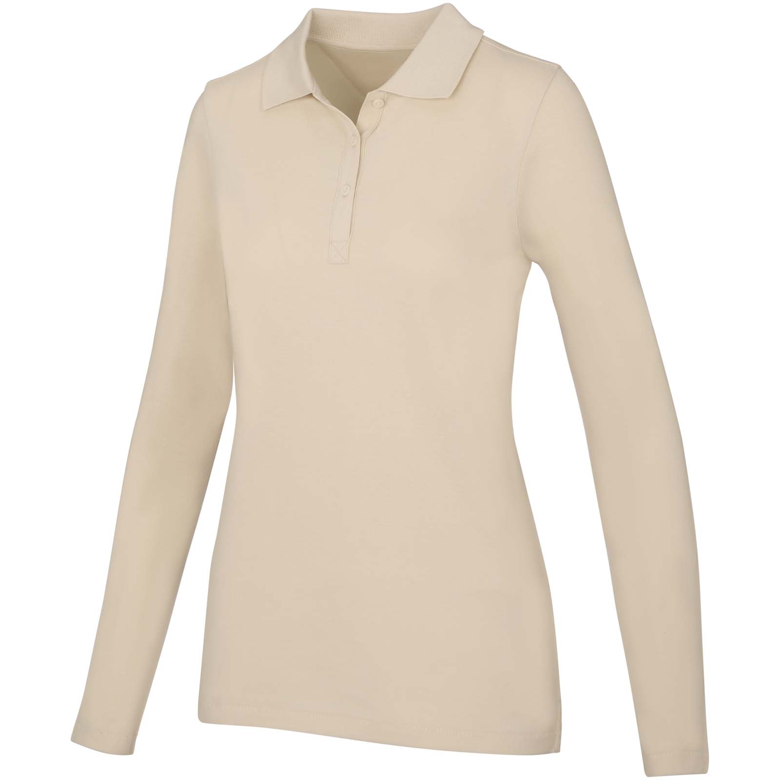 Damskie polo Calgary z długim rękawem 180 g/m² P071165C piaskowiec Damskie polo Calgary z długim rękawem 180 g/m² P071165C piaskowiec