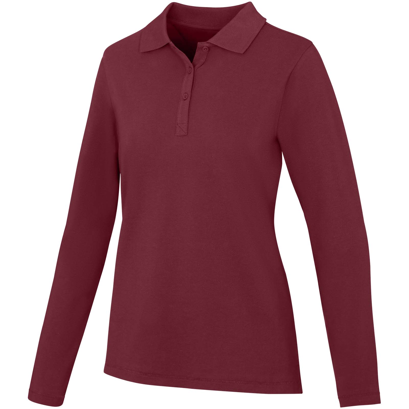 Damskie polo Calgary z długim rękawem 180 g/m² P071165C głęboki bordowy Damskie polo Calgary z długim rękawem 180 g/m² P071165C głęboki bordowy