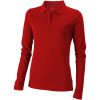 Damskie polo Calgary z długim rękawem 180 g/m² P071165C czerwony Damskie polo Calgary z długim rękawem 180 g/m² P071165C czerwony