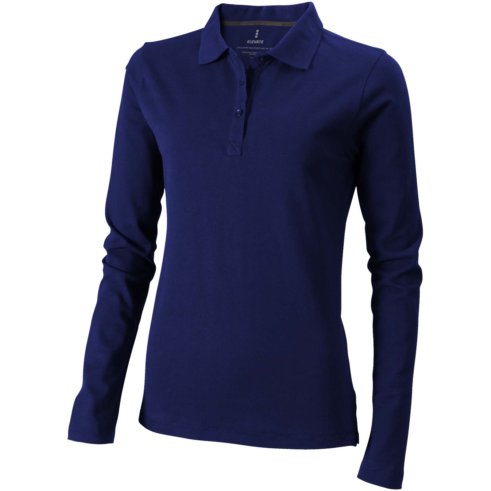 Damskie polo Calgary z długim rękawem 180 g/m² P071165C granatowy Damskie polo Calgary z długim rękawem 180 g/m² P071165C granatowy
