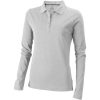 Damskie polo Calgary z długim rękawem 180 g/m² P071165C szary melanż Damskie polo Calgary z długim rękawem 180 g/m² P071165C szary melanż