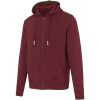 Unisex rozpinana bluza z kapturem Arora 300 g/m² P071587C głęboki bordowy