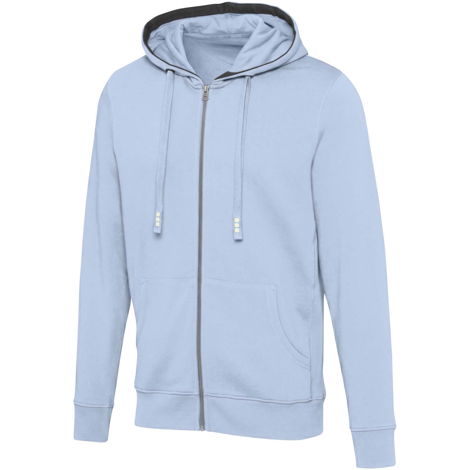 Unisex rozpinana bluza z kapturem Arora 300 g/m² P071587C niebieski mgła