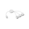Hub USB Pod P161107T biały Hub USB Pod P161107T biały