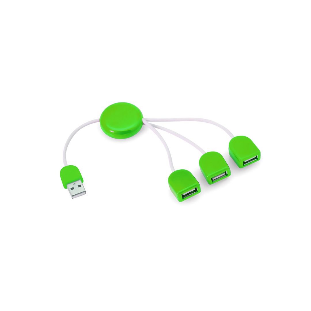 Hub USB Pod P161107T zielony Hub USB Pod P161107T zielony