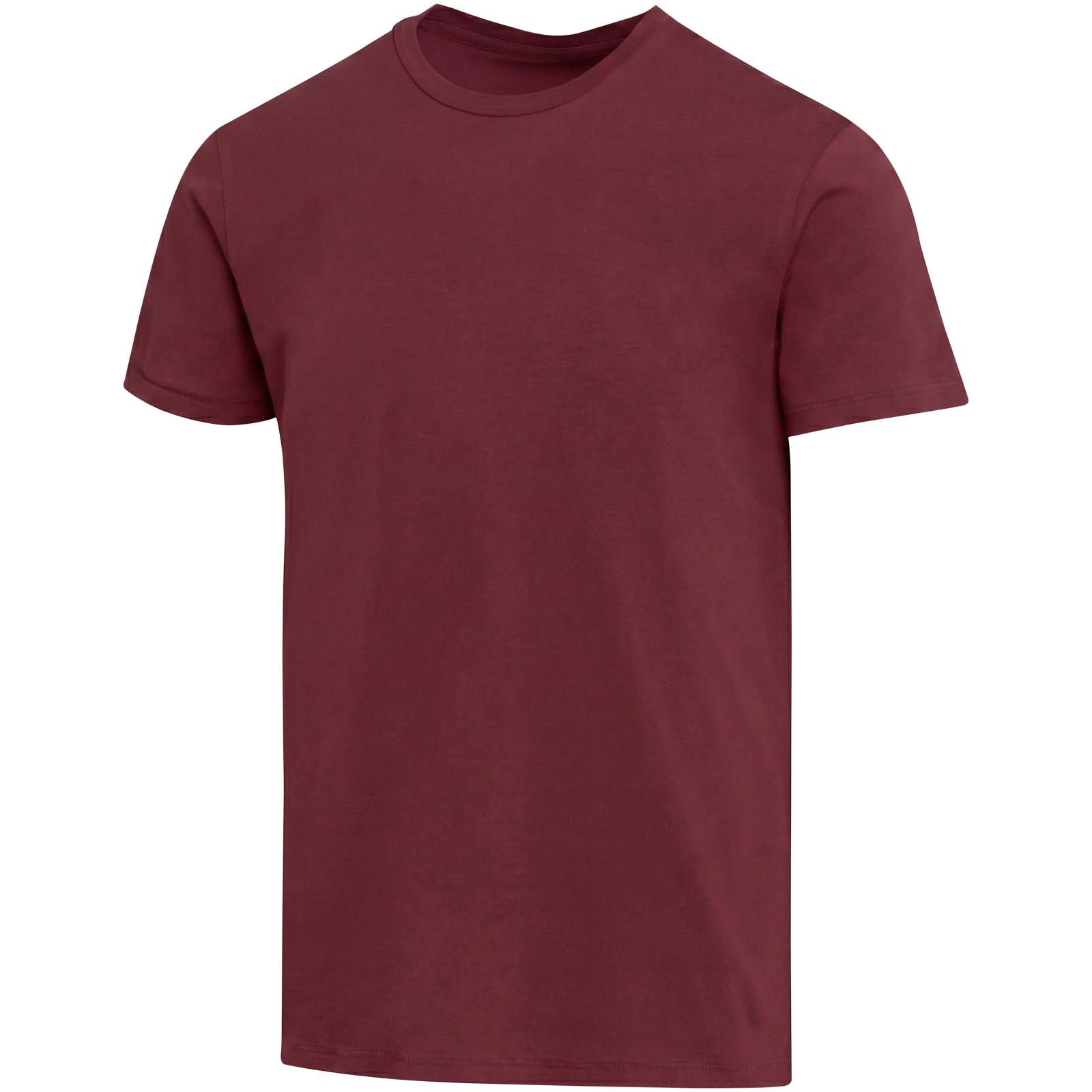 Balfour organiczna koszulka unisex o gramaturze 200 g/m² z krótkim rękawem i certyfikatem OCS P156711C głęboki bordowy