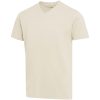 Balfour organiczna koszulka unisex z krótkim rękawem i dekoltem w serek, wykonana z materiału o gramaturze 200 g/m², z certyf P156831C piaskowiec
