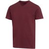 Balfour organiczna koszulka unisex z krótkim rękawem i dekoltem w serek, wykonana z materiału o gramaturze 200 g/m², z certyf P156831C głęboki bordowy
