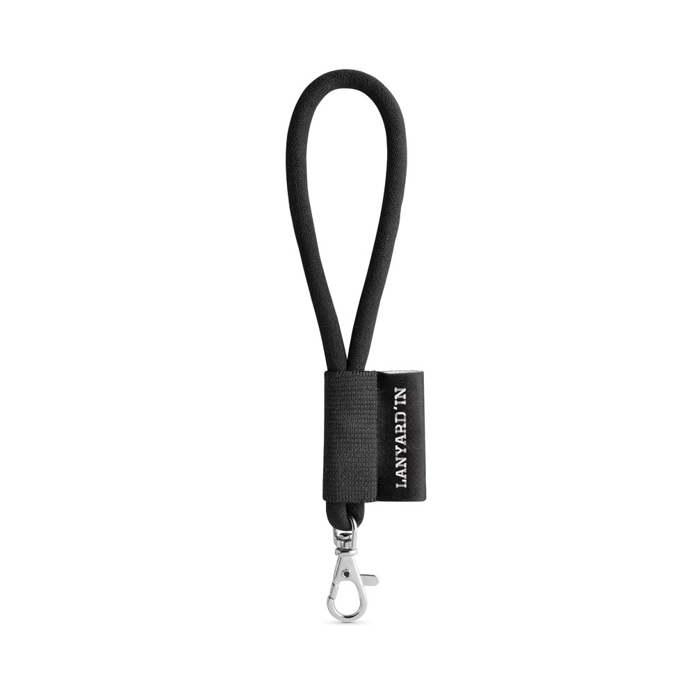 75090. SET Lanyard TUBE Short (Ø 7 mm) z karabińczykiem 9 mm P040921S czarny 75090. SET Lanyard TUBE Short (Ø 7 mm) z karabińczykiem 9 mm P040921S czarny