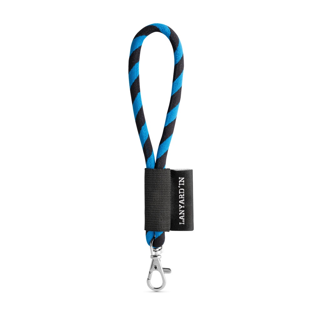 75090. SET Lanyard TUBE Short (Ø 7 mm) z karabińczykiem 9 mm P040921S czarny / szafirowy 75090. SET Lanyard TUBE Short (Ø 7 mm) z karabińczykiem 9 mm P040921S czarny / szafirowy