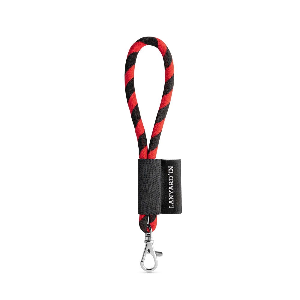 75090. SET Lanyard TUBE Short (Ø 7 mm) z karabińczykiem 9 mm P040921S czarny / czerwony 75090. SET Lanyard TUBE Short (Ø 7 mm) z karabińczykiem 9 mm P040921S czarny / czerwony