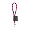 75090. SET Lanyard TUBE Short (Ø 7 mm) z karabińczykiem 9 mm P040921S czarny / różowy 75090. SET Lanyard TUBE Short (Ø 7 mm) z karabińczykiem 9 mm P040921S czarny / różowy