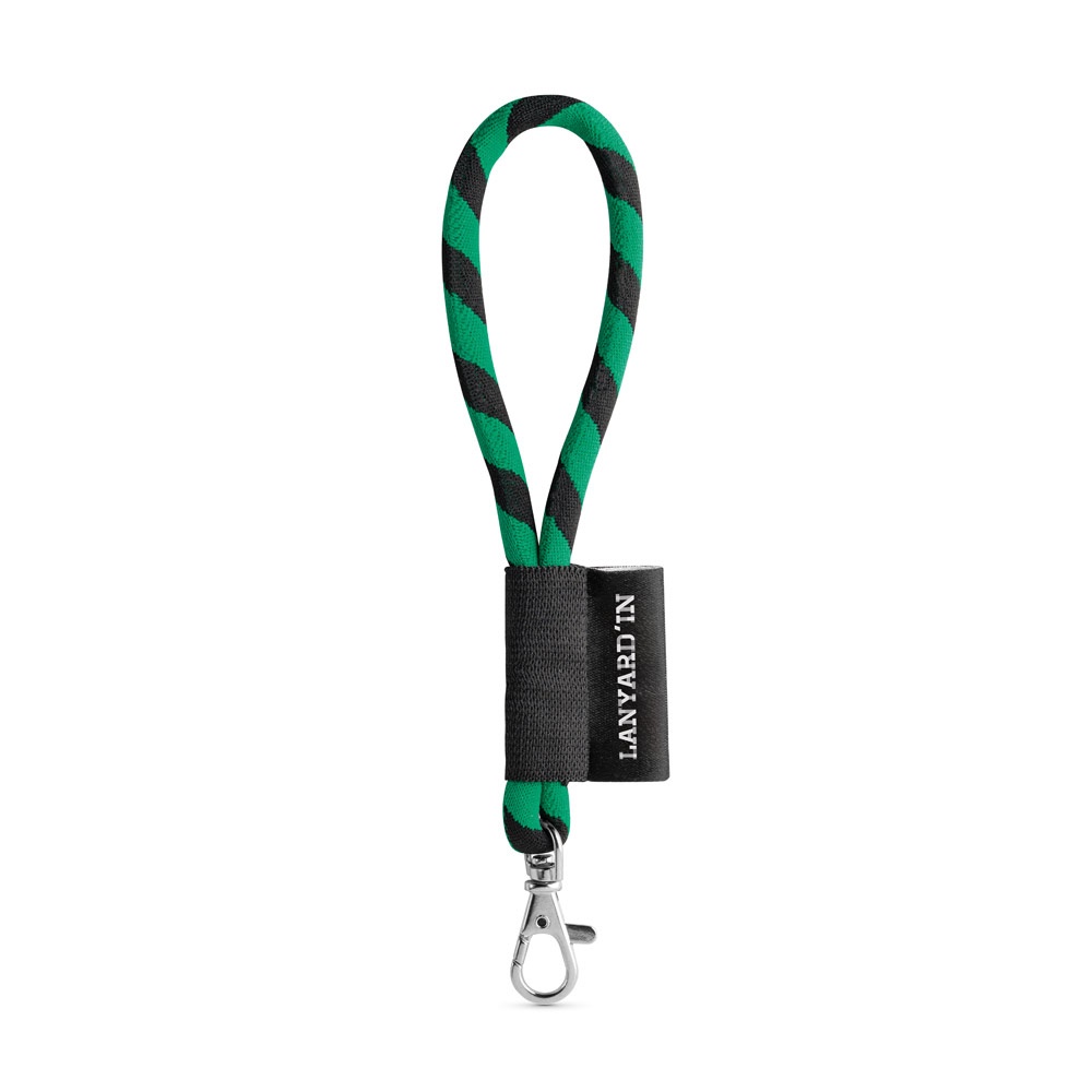 75090. SET Lanyard TUBE Short (Ø 7 mm) z karabińczykiem 9 mm P040921S czarny / zielony 75090. SET Lanyard TUBE Short (Ø 7 mm) z karabińczykiem 9 mm P040921S czarny / zielony