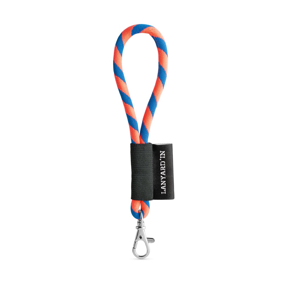 75090. SET Lanyard TUBE Short (Ø 7 mm) z karabińczykiem 9 mm P040921S pomarańczowy chrom / szafirowy 75090. SET Lanyard TUBE Short (Ø 7 mm) z karabińczykiem 9 mm P040921S pomarańczowy chrom / szafirowy