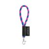 75090. SET Lanyard TUBE Short (Ø 7 mm) z karabińczykiem 9 mm P040921S opalizujący różowy / szafirowy 75090. SET Lanyard TUBE Short (Ø 7 mm) z karabińczykiem 9 mm P040921S opalizujący różowy / szafirowy