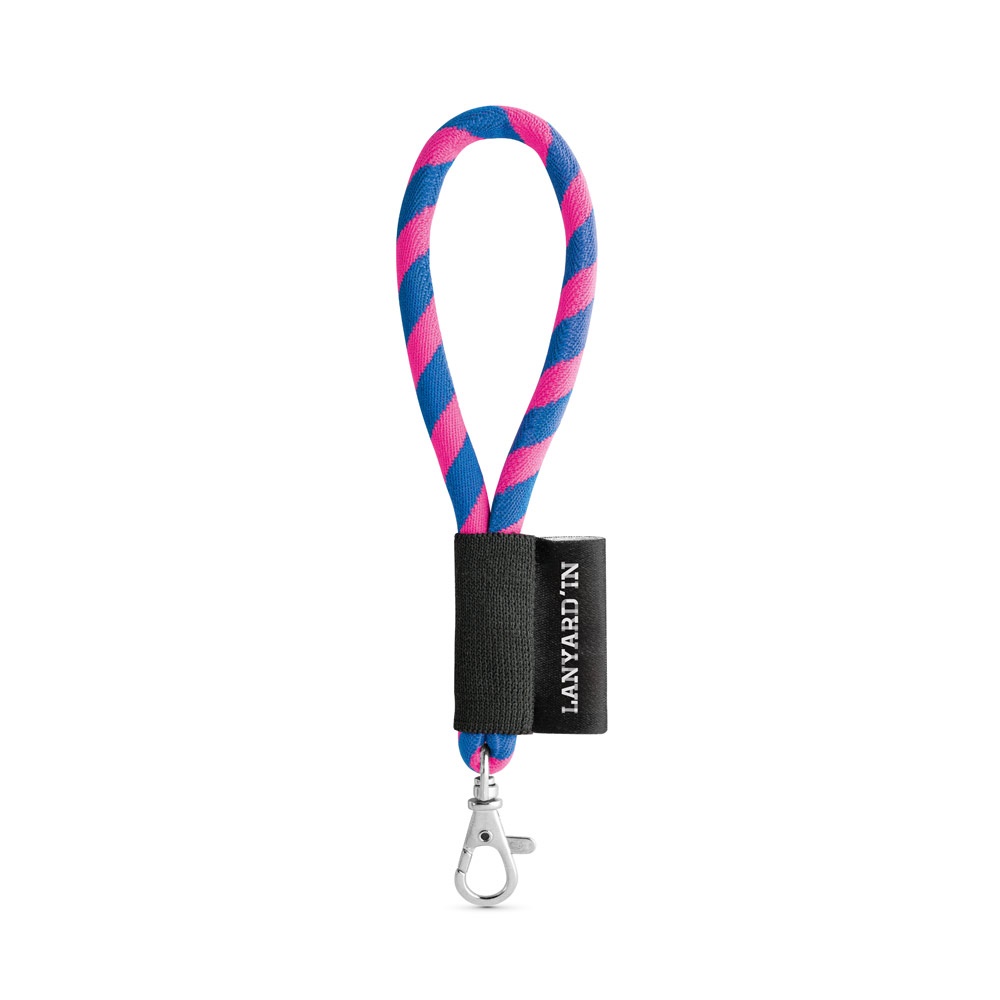 75090. SET Lanyard TUBE Short (Ø 7 mm) z karabińczykiem 9 mm P040921S opalizujący różowy / szafirowy 75090. SET Lanyard TUBE Short (Ø 7 mm) z karabińczykiem 9 mm P040921S opalizujący różowy / szafirowy
