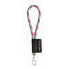 75090. SET Lanyard TUBE Short (Ø 7 mm) z karabińczykiem 9 mm P040921S fluorescencyjny zielony / opalizujący różowy 75090. SET Lanyard TUBE Short (Ø 7 mm) z karabińczykiem 9 mm P040921S fluorescencyjny zielony / opalizujący różowy