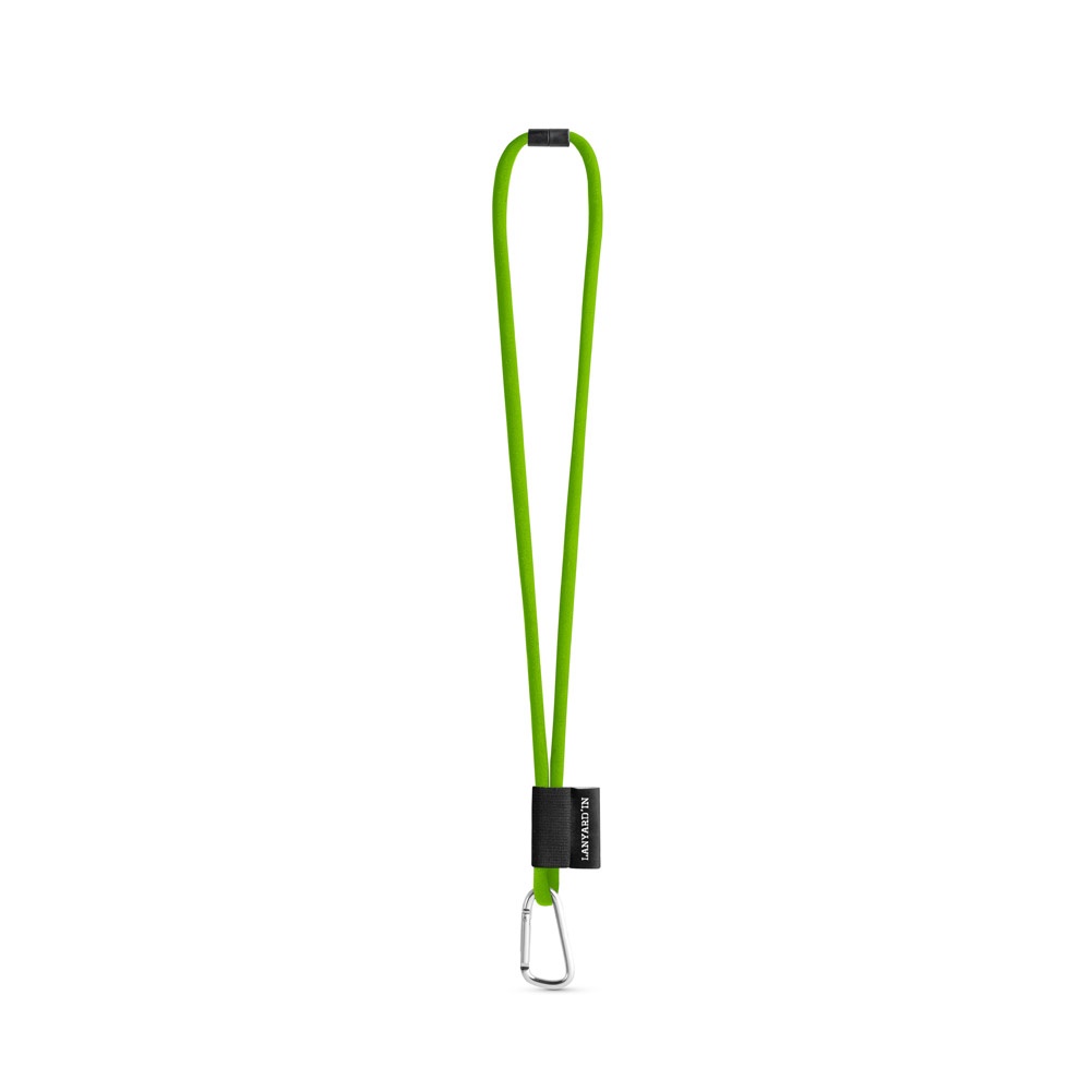 SET Lanyard TUBE Long (Ø 7 mm) z karabińczykiem w kształcie litery D o długości 55 mm i zapięciem bezpieczeństwa o średnicy 7 mm P054599S jasnozielony SET Lanyard TUBE Long (Ø 7 mm) z karabińczykiem w kształcie litery D o długości 55 mm i zapięciem bezpieczeństwa o średnicy 7 mm P054599S jasnozielony