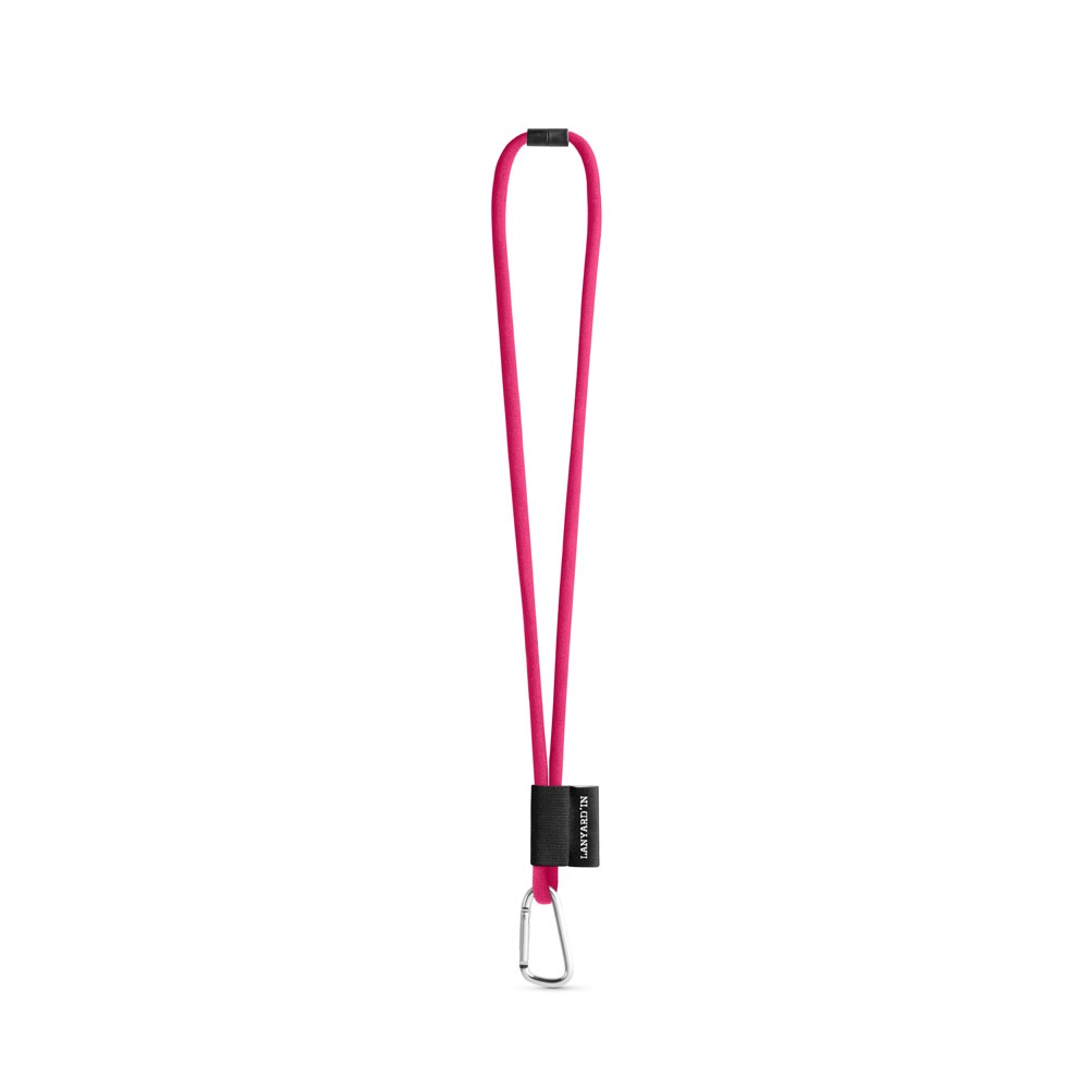 SET Lanyard TUBE Long (Ø 7 mm) z karabińczykiem w kształcie litery D o długości 55 mm i zapięciem bezpieczeństwa o średnicy 7 mm P054599S różowy SET Lanyard TUBE Long (Ø 7 mm) z karabińczykiem w kształcie litery D o długości 55 mm i zapięciem bezpieczeństwa o średnicy 7 mm P054599S różowy