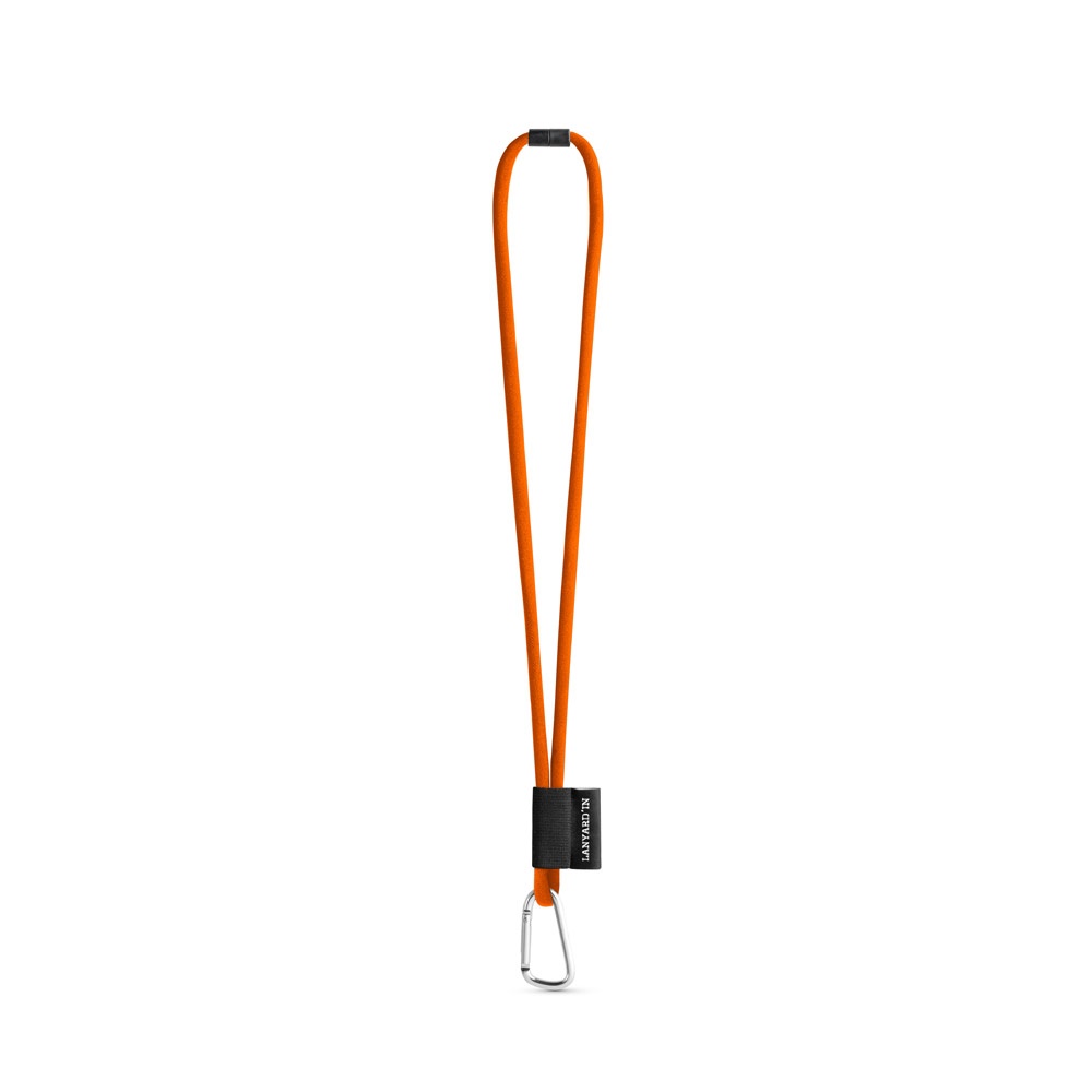 SET Lanyard TUBE Long (Ø 7 mm) z karabińczykiem w kształcie litery D o długości 55 mm i zapięciem bezpieczeństwa o średnicy 7 mm P054599S pomarańczowy chrom SET Lanyard TUBE Long (Ø 7 mm) z karabińczykiem w kształcie litery D o długości 55 mm i zapięciem bezpieczeństwa o średnicy 7 mm P054599S pomarańczowy chrom