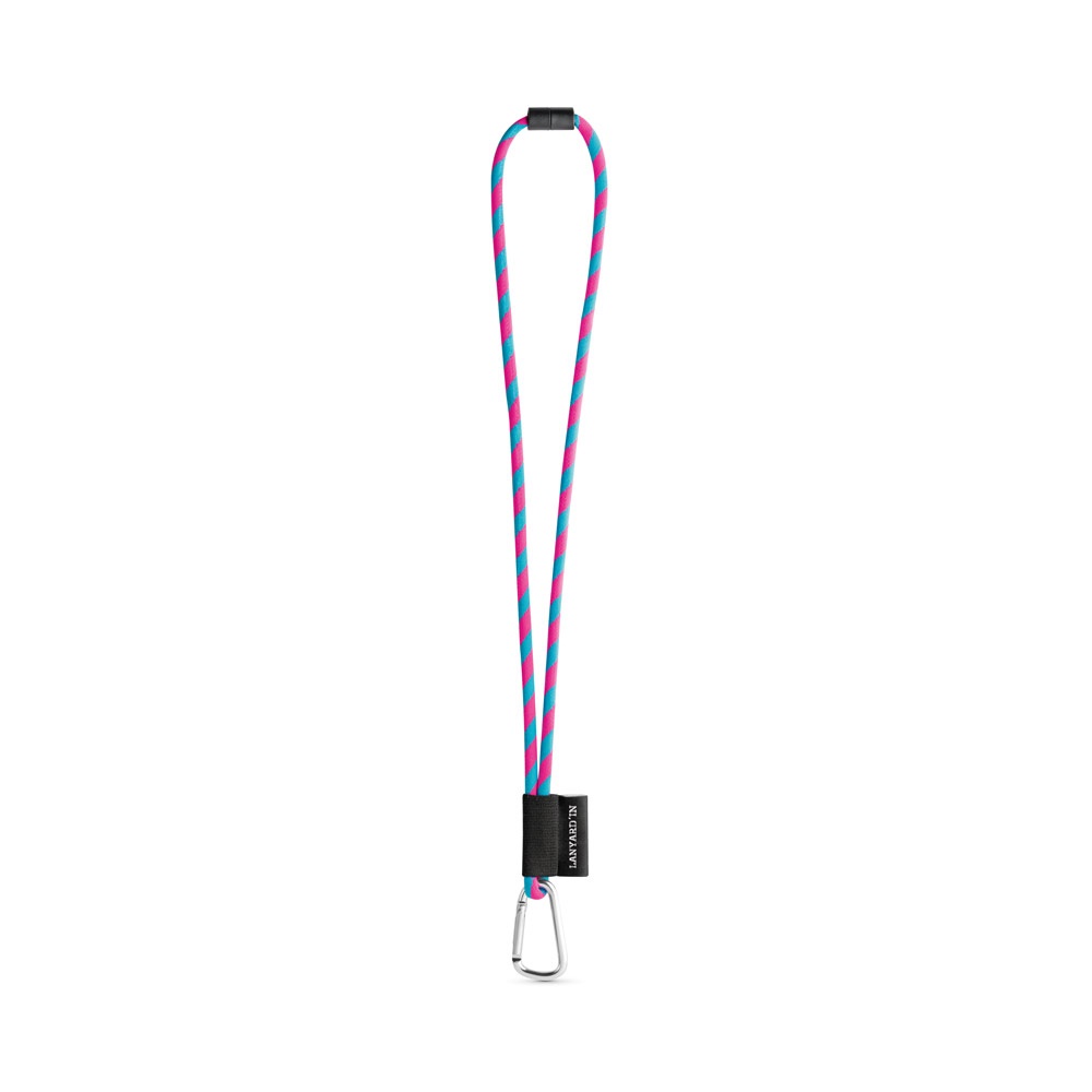 SET Lanyard TUBE Long (Ø 7 mm) z karabińczykiem w kształcie litery D o długości 55 mm i zapięciem bezpieczeństwa o średnicy 7 mm P054599S opalizujący różowy / błękitny SET Lanyard TUBE Long (Ø 7 mm) z karabińczykiem w kształcie litery D o długości 55 mm i zapięciem bezpieczeństwa o średnicy 7 mm P054599S opalizujący różowy / błękitny