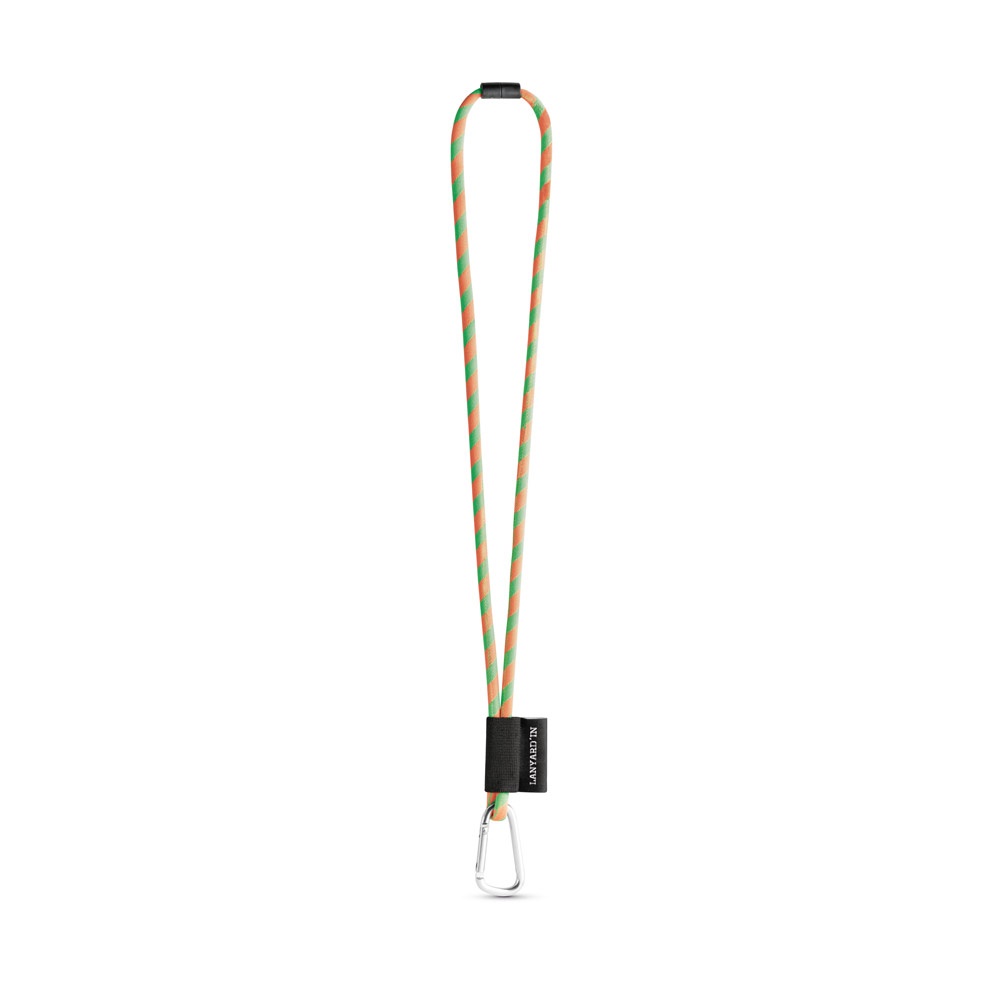 SET Lanyard TUBE Long (Ø 7 mm) z karabińczykiem w kształcie litery D o długości 55 mm i zapięciem bezpieczeństwa o średnicy 7 mm P054599S fluorescencyjny zielony / pomarańczowy SET Lanyard TUBE Long (Ø 7 mm) z karabińczykiem w kształcie litery D o długości 55 mm i zapięciem bezpieczeństwa o średnicy 7 mm P054599S fluorescencyjny zielony / pomarańczowy