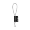 SET Lanyard TUBE Short (Ø 7 mm) z karabińczykiem 9 mm P054616S biały