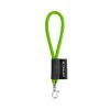 SET Lanyard TUBE Short (Ø 7 mm) z karabińczykiem 9 mm P054616S jasnozielony