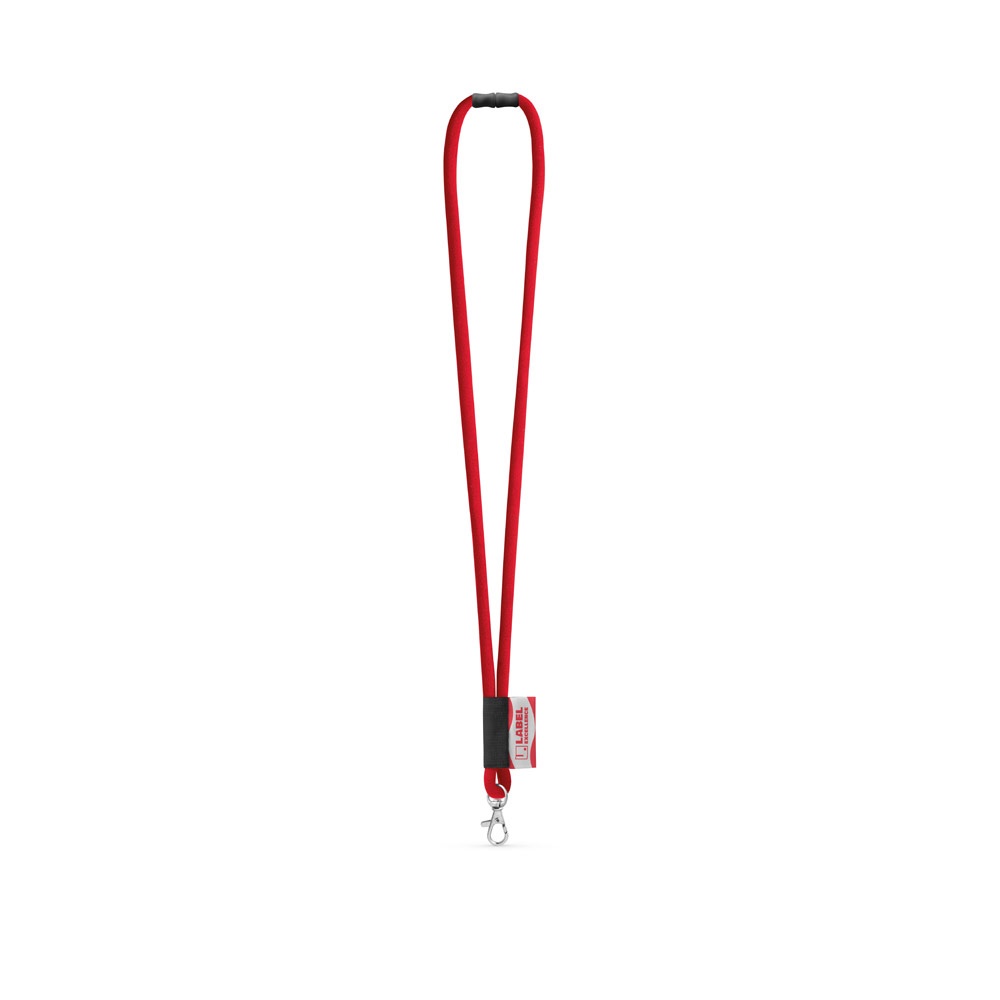 WISBECH. SET Lanyard TUBE Long (Ø 7 mm) z karabińczykiem 9 mm i zapięciem bezpieczeństwa Ø 7 mm P145170S czerwony WISBECH. SET Lanyard TUBE Long (Ø 7 mm) z karabińczykiem 9 mm i zapięciem bezpieczeństwa Ø 7 mm P145170S czerwony