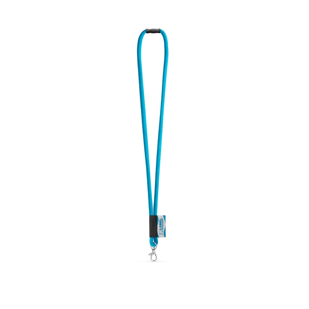 WISBECH. SET Lanyard TUBE Long (Ø 7 mm) z karabińczykiem 9 mm i zapięciem bezpieczeństwa Ø 7 mm P145170S błękitny WISBECH. SET Lanyard TUBE Long (Ø 7 mm) z karabińczykiem 9 mm i zapięciem bezpieczeństwa Ø 7 mm P145170S błękitny