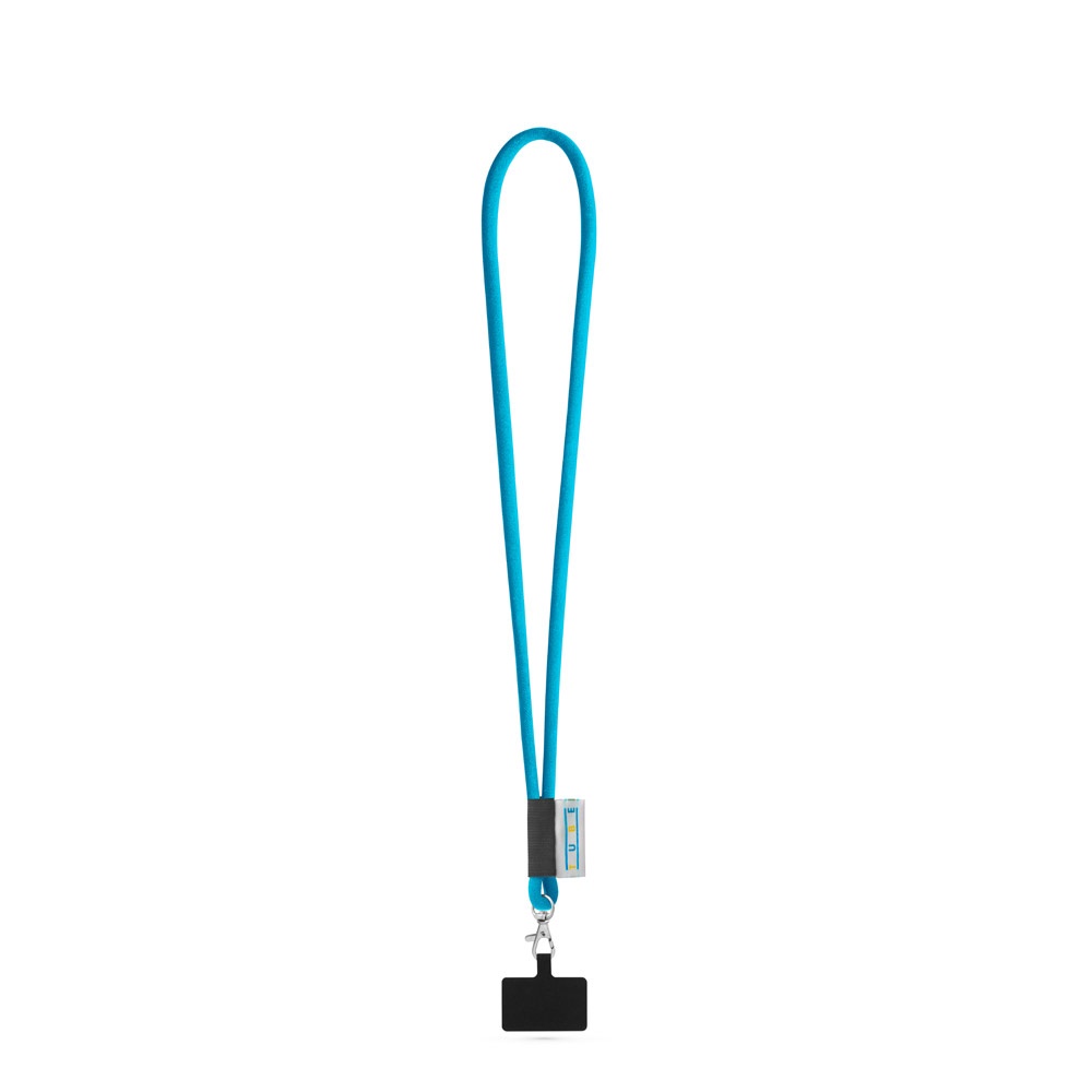 GOSPORT. SET Lanyard TUBE Long (Ø 7 mm) z karabińczykiem spustowym 9 mm i uchwytem na telefon komórkowy P145210S błękitny GOSPORT. SET Lanyard TUBE Long (Ø 7 mm) z karabińczykiem spustowym 9 mm i uchwytem na telefon komórkowy P145210S błękitny