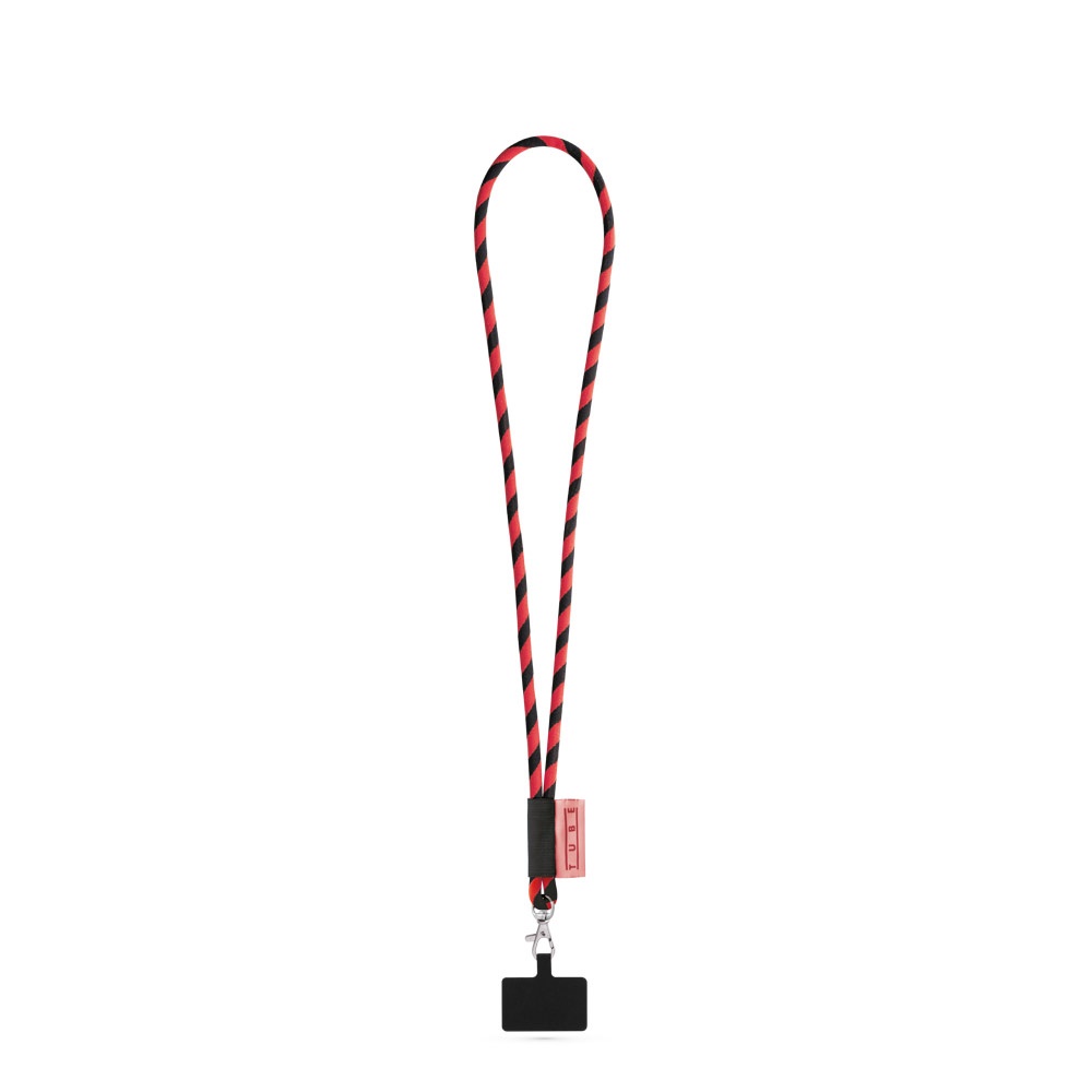 GOSPORT. SET Lanyard TUBE Long (Ø 7 mm) z karabińczykiem spustowym 9 mm i uchwytem na telefon komórkowy P145210S czarny / czerwony GOSPORT. SET Lanyard TUBE Long (Ø 7 mm) z karabińczykiem spustowym 9 mm i uchwytem na telefon komórkowy P145210S czarny / czerwony
